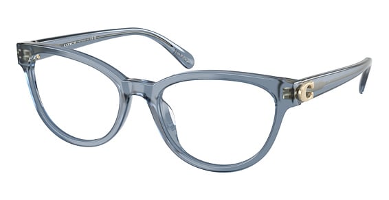 COACH HC6258U - Milky Denim, Plastic, Oval frame