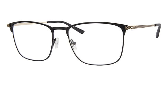 Liz Claiborne CB 280 - Matte Black, Metal, Rectangle frame