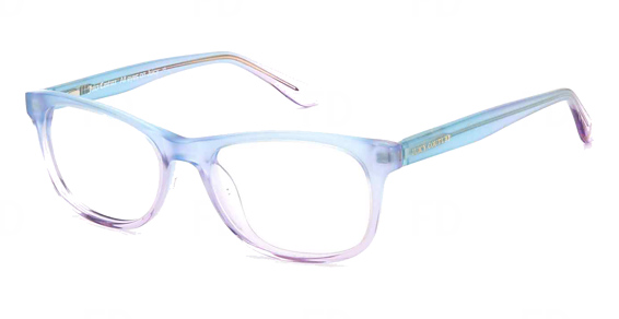 Juicy Couture JU 312 - Blue, Acetate, Rectangle frame