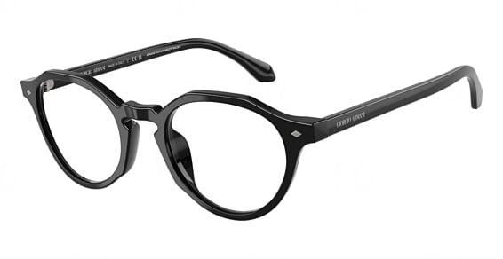 Giorgio Armani AR7264U - Black, Plastic, Oval frame