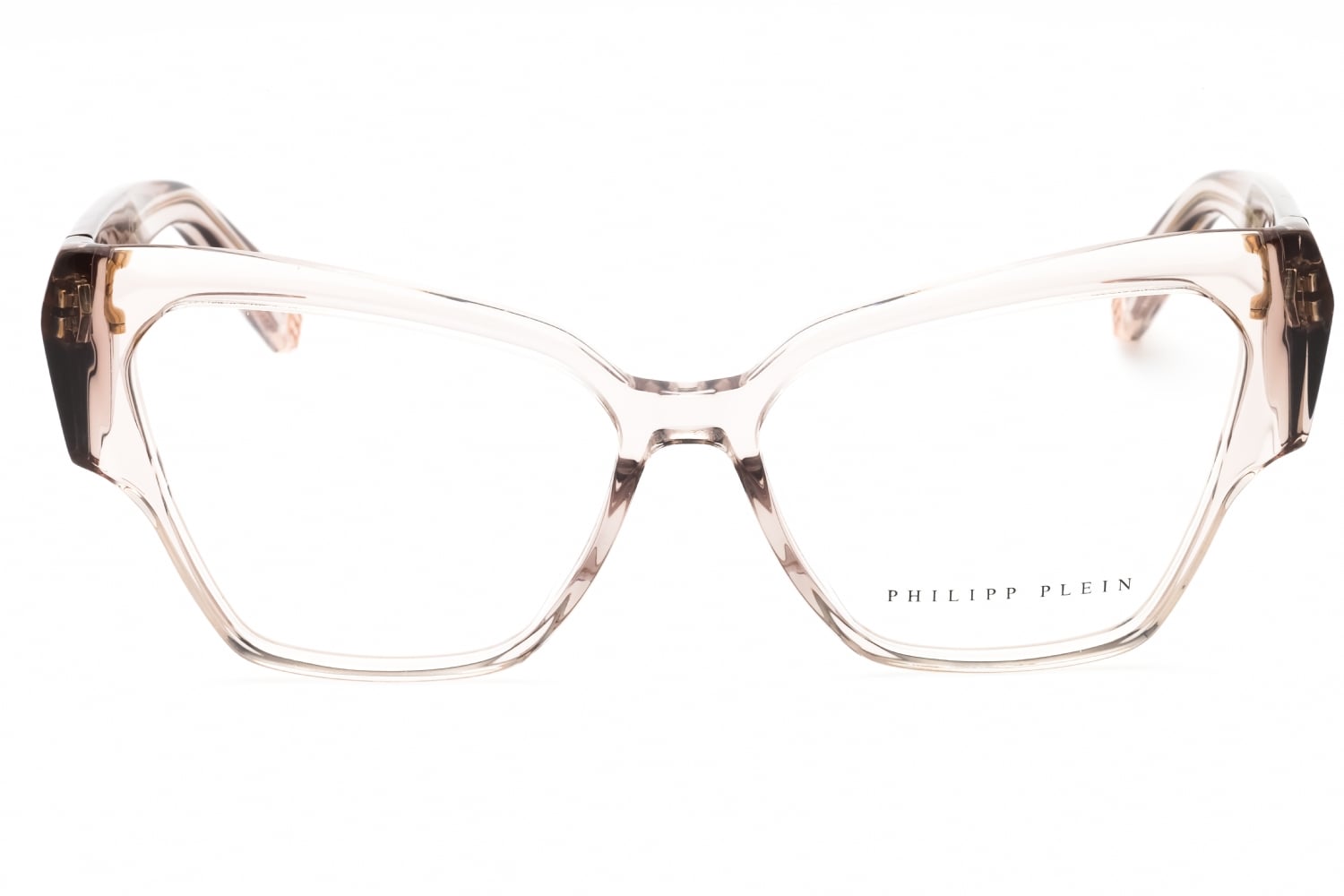 Philipp Plein VPP100 - Transparent Beige, Plastic, Cat Eye frame