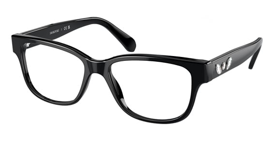 Swarovski SK2007 - Black, Plastic, Oval frame