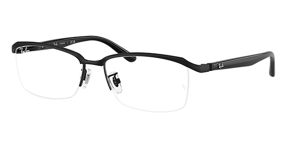 Ray-Ban RX8779D - Matte Black, Titanium, Oval frame