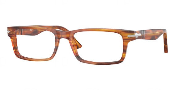 Persol PO3050V - Striped Brown, Acetate, Rectangle frame