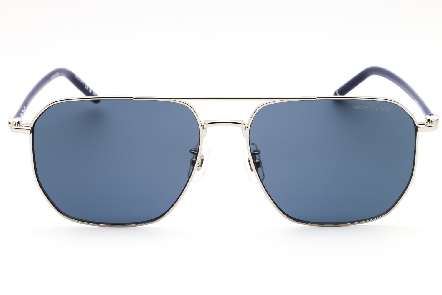 Montblanc MB0367SA - Silver, Metal, Rectangle frame