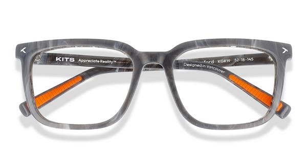KITS Sanford Sport - Marble Grey, Acetate, Rectangle frame