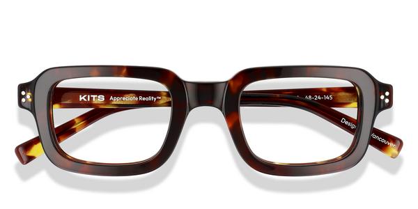 KITS Carlton - Dark Havana, Acetate, Rectangle frame