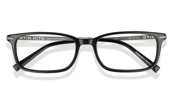 KITS Cory - Black, Acetate, Rectangle frame