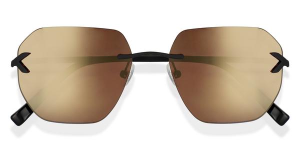 Black Salvatore Ferragamo SF2071S Sunglasses — Rectangle | KITS