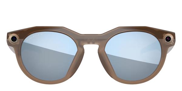Oakley Meta HSTN AI Glasses OW8002 - Brown Smoke, Plastic, Round frame