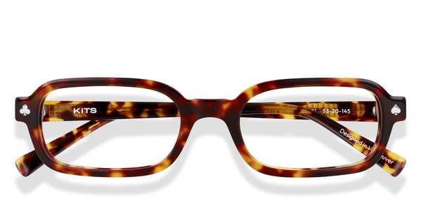 KITS Lennox Poker - Havana, Acetate, Rectangle frame