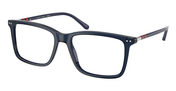 Polo PH2287 - Shiny Transparent Blue, Plastic, Rectangle frame