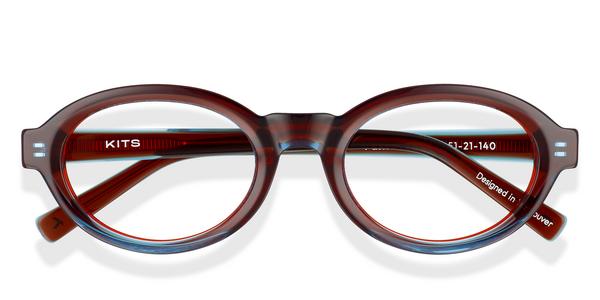 KITS Vanta - Blue / Red, Acetate, Oval frame