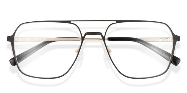 KITS Lucan - Black / Gold, Stainless Steel, Aviator frame