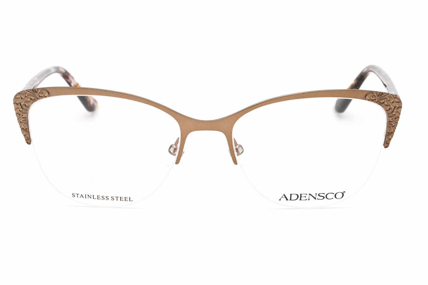 Adensco AD 241 - Matte Brown, Metal, Cat Eye frame