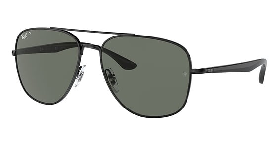 Ray-Ban RB3683 - Black, Metal, Aviator frame
