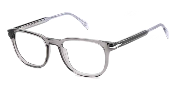 David Beckham DB 1123 - Grey, Acetate, Rectangle frame