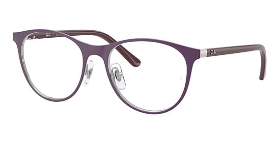 Ray-Ban RY9552V - Matte Violet ON Silver, Metal, Round frame