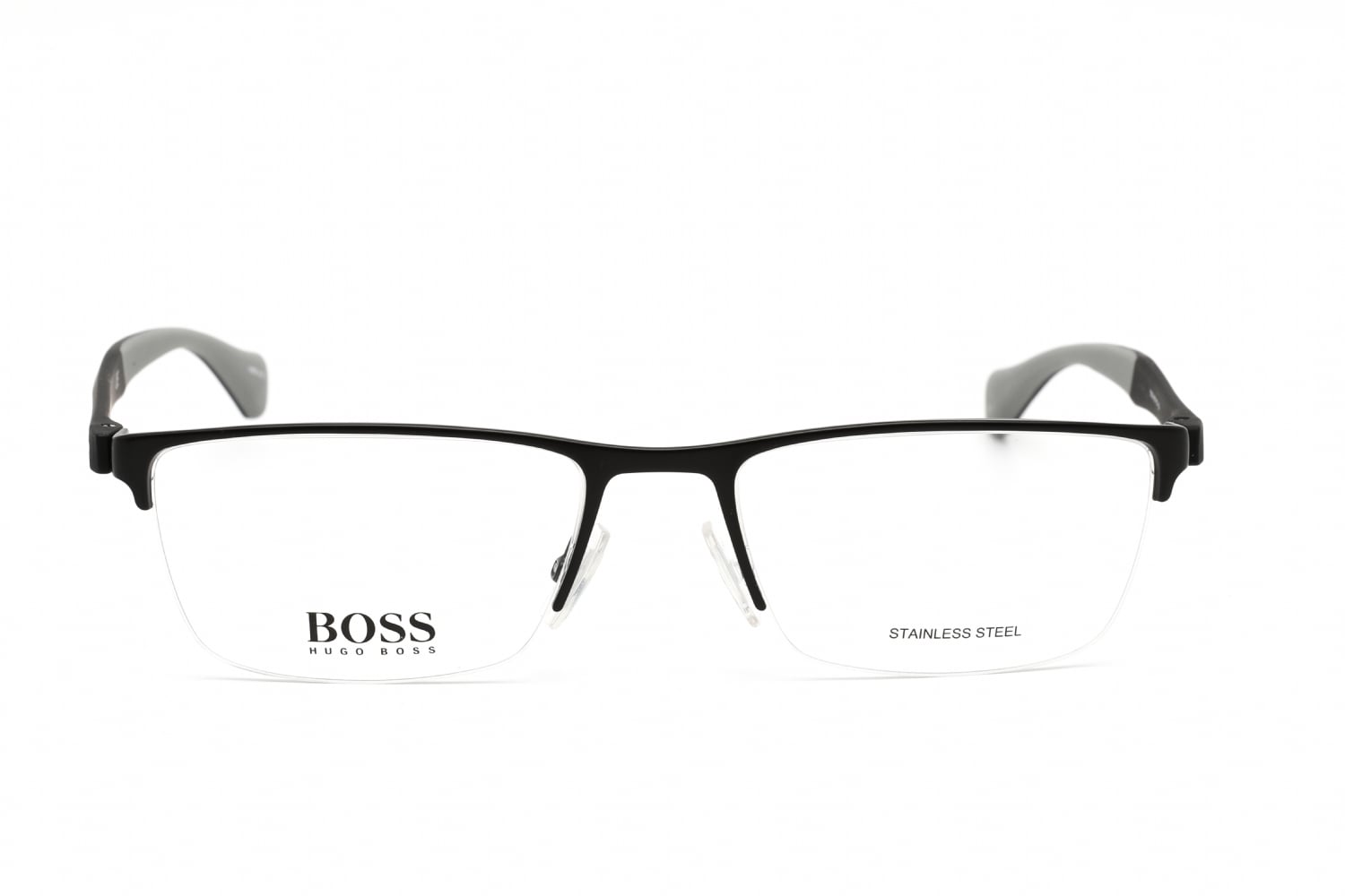 Hugo Boss 1080 - Matte Black, Mixed Materials, Mixed Shapes frame