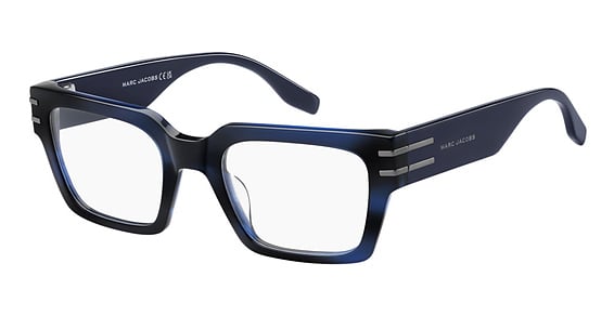 Marc Jacobs Marc 879 - Blue Horn, Acetate, Rectangle frame