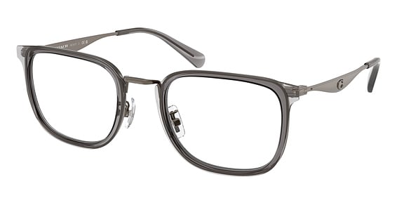 COACH HC5177 - Transparent Grey, Metal, Oval frame