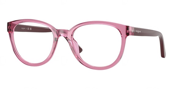 Vogue Junior Optical VY2029 - Transparent Dark Rose, Acetate, Oval frame