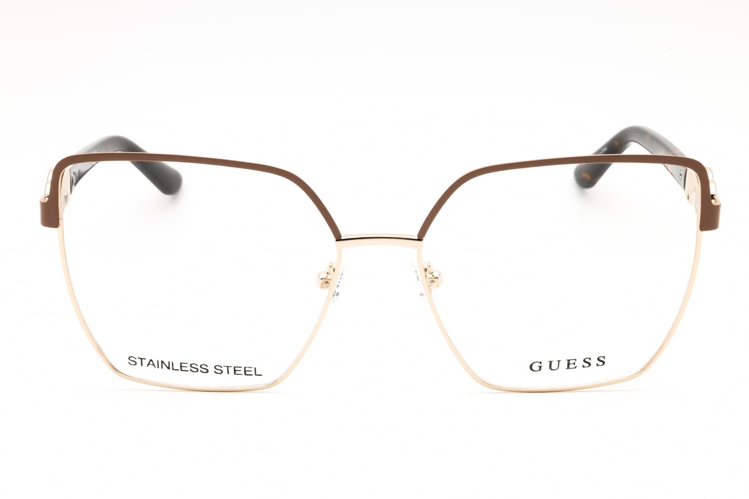 Guess GU50229 - Matte Beige, Metal, Rectangle frame