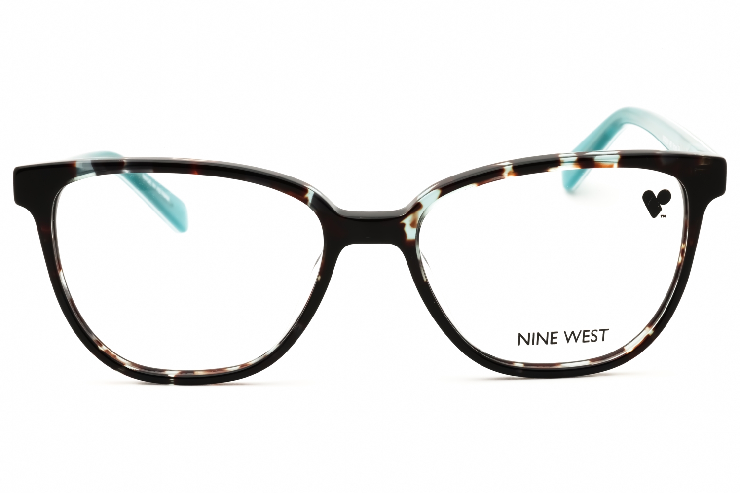 Nine West NW5218N - Aqua Tortoise, Acetate, Rectangle frame