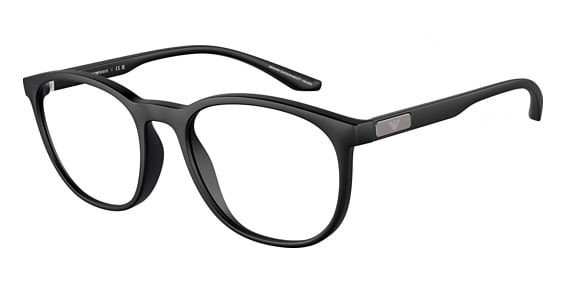 Emporio Armani EA3229 - Matte Black, Acetate, Oval frame