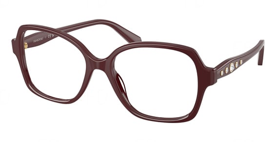 Swarovski SK2063 - Burgundy, Plastic, Oval frame