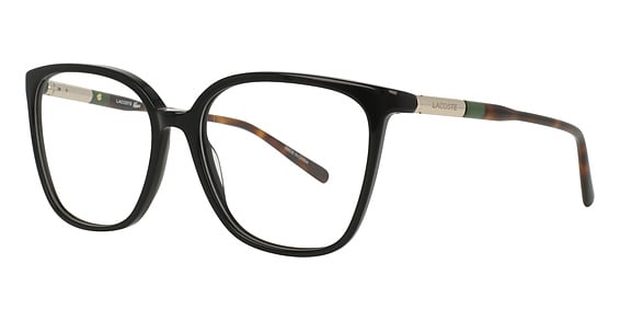 Lacoste L2985 N - Black, Plastic, Rectangle frame