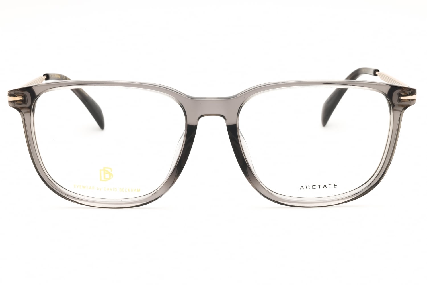 David Beckham DB 7074/F - Grey Gold, Plastic, Oval frame