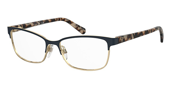 Tommy Hilfiger TH 2370 - Blue Gold, Stainless Steel, Cat Eye frame