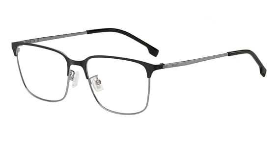 Hugo Boss Boss 1676/F - Matte Black Ruthenium, Stainless Steel, Rectangle frame