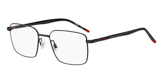 HUGO HG 1379 - Matte Black, Metal, Rectangle frame