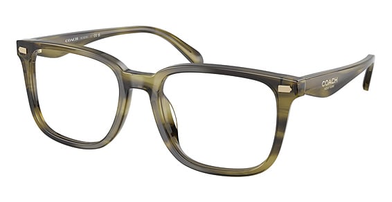 COACH HC6276U - Striated Olive, Plastic, Oval frame