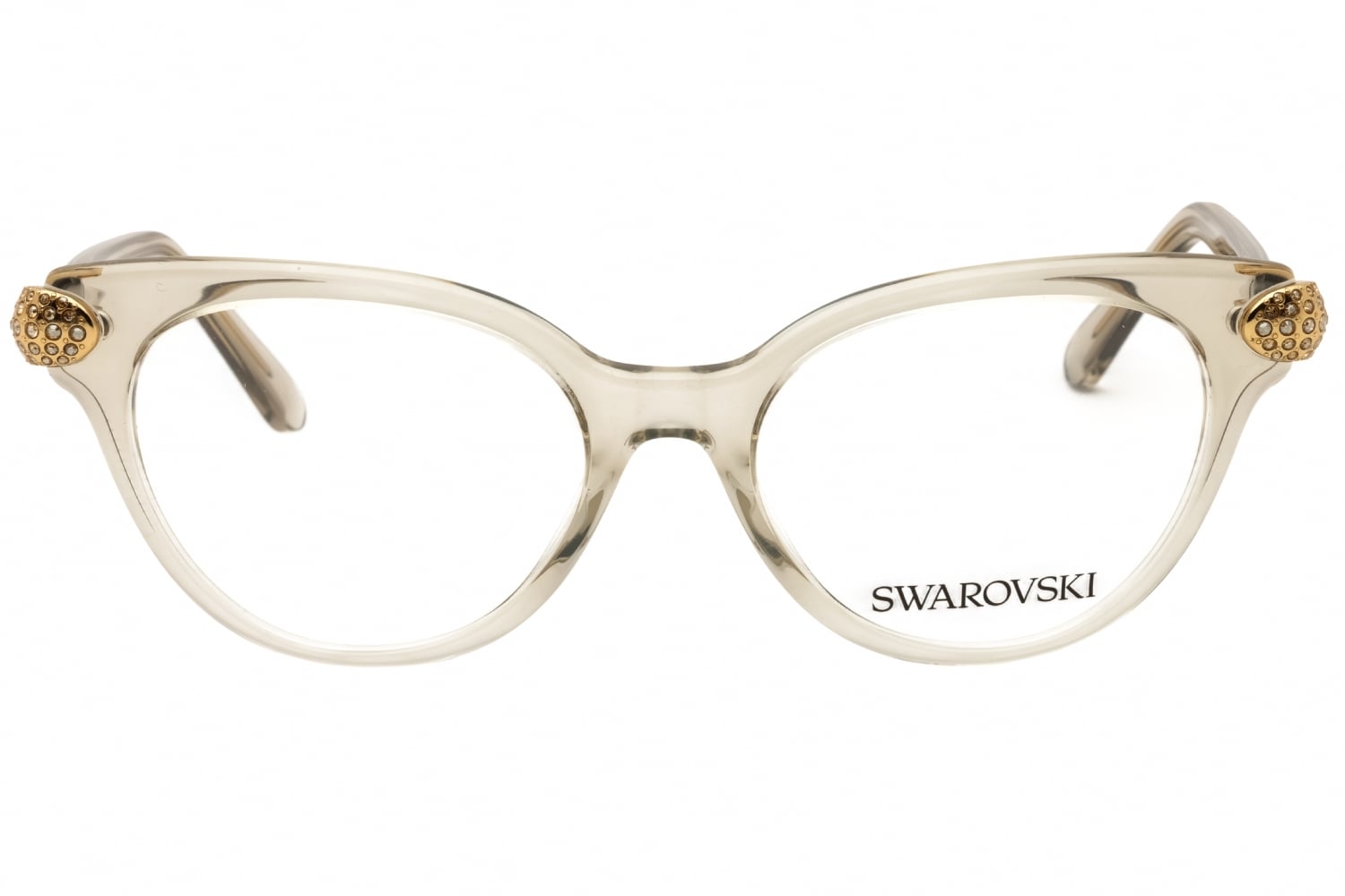 Swarovski 0SK2046 - Transparent Beige Brown, Acetate, Cat Eye frame