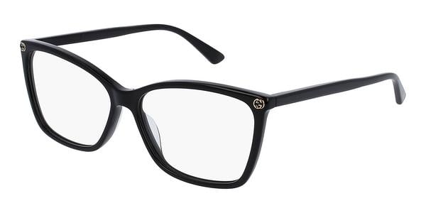 Gucci GG0025O - Black, Acetate, Cat Eye frame