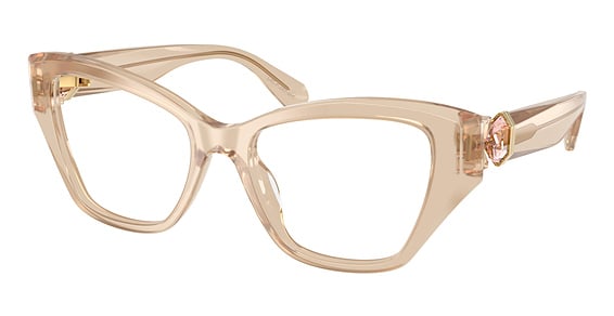 Swarovski SK2050U - Milky Beige, Plastic, Cat Eye frame