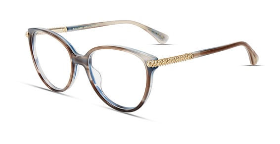Stuart Weitzman WZN 1050 - Brown Blue Havana, Acetate, Cat Eye frame
