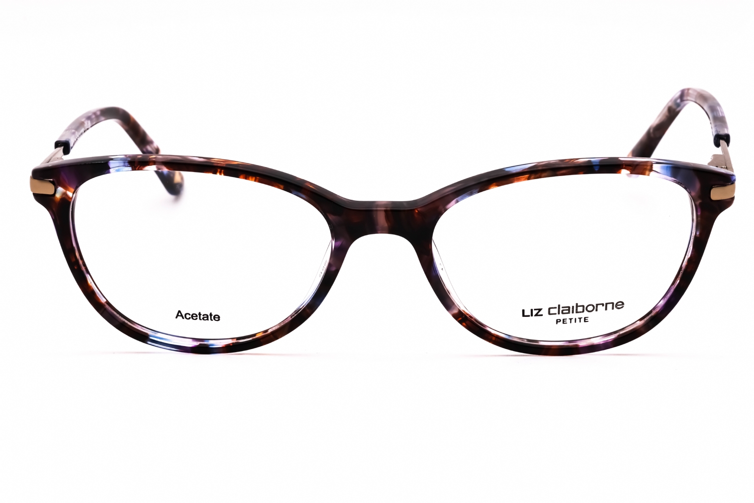 Liz Claiborne L 470 - Brown Violet Havana, Acetate, Rectangle frame
