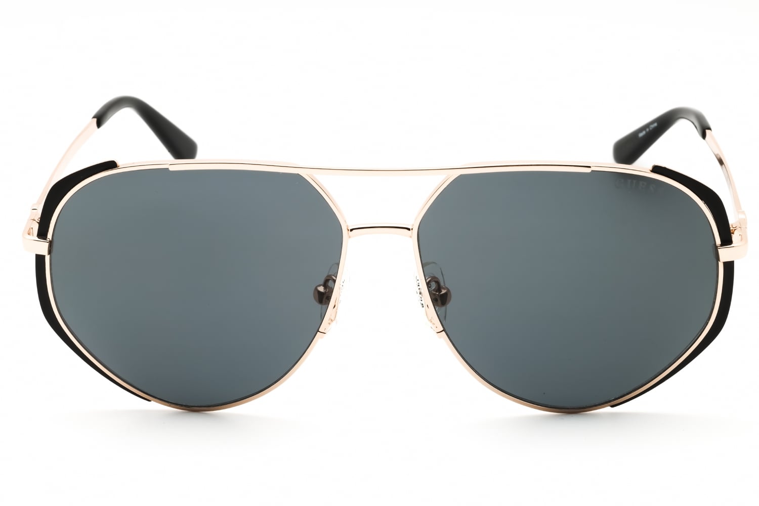 Guess GU00219 - Matte Black, Metal, Aviator frame