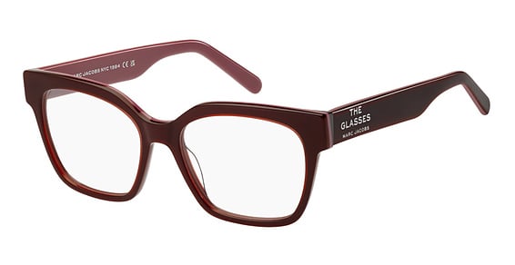 Marc Jacobs Marc 801 - Burgun Red, Acetate, Rectangle frame