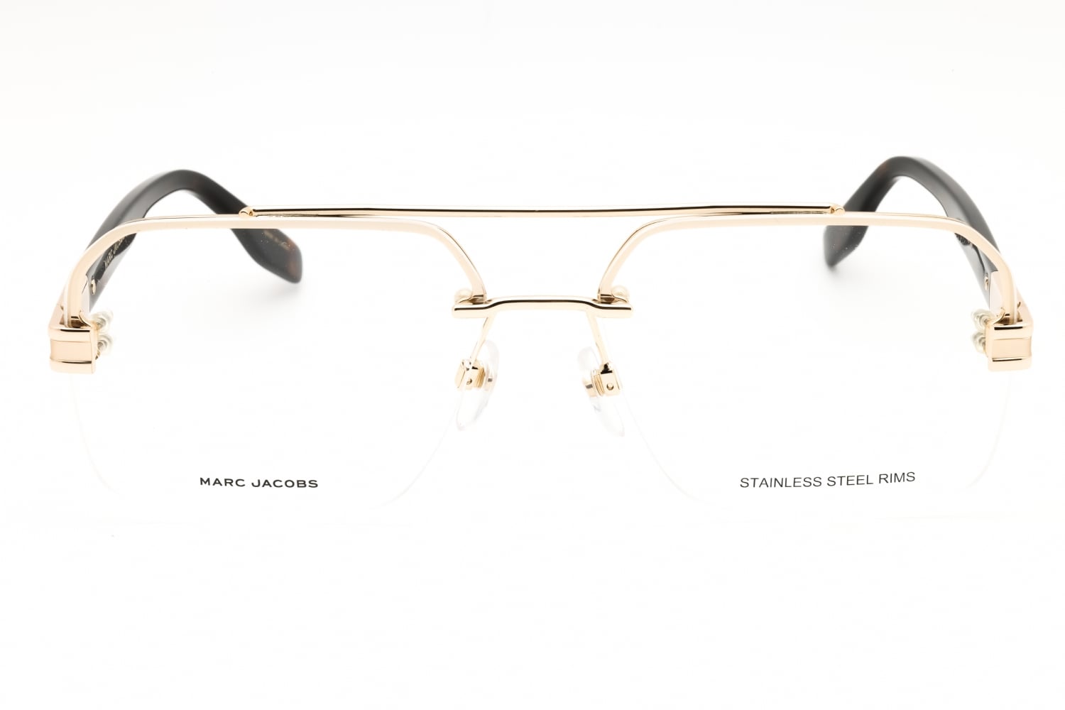 Marc Jacobs MARC 714 - Gold Havana, Metal, Rectangle frame