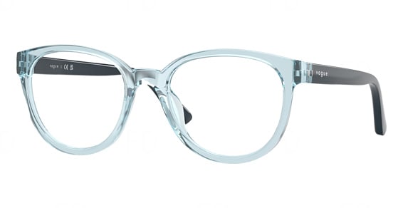 Vogue Junior VY2029 - Transparent Azure, Acetate, Oval frame