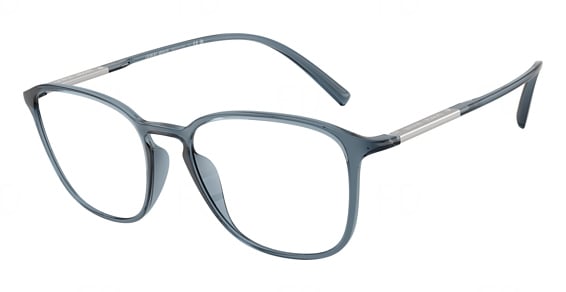 Giorgio Armani AR7276U - Transparent Blue, Acetate, Round frame