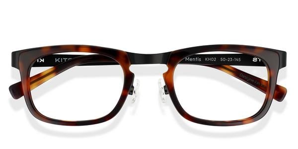 KITS Mentis - Matte Black with Dark Havana, Acetate, Rectangle frame