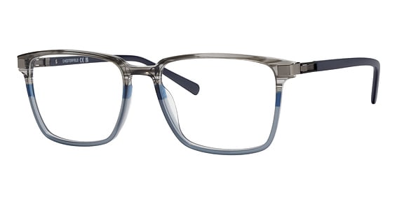 Chesterfield CH 136Xl - Gry Hrn Bl, Acetate, Rectangle frame