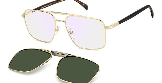 David Beckham DB 1187/G/C - J5guc Gold, Metal, Rectangle frame
