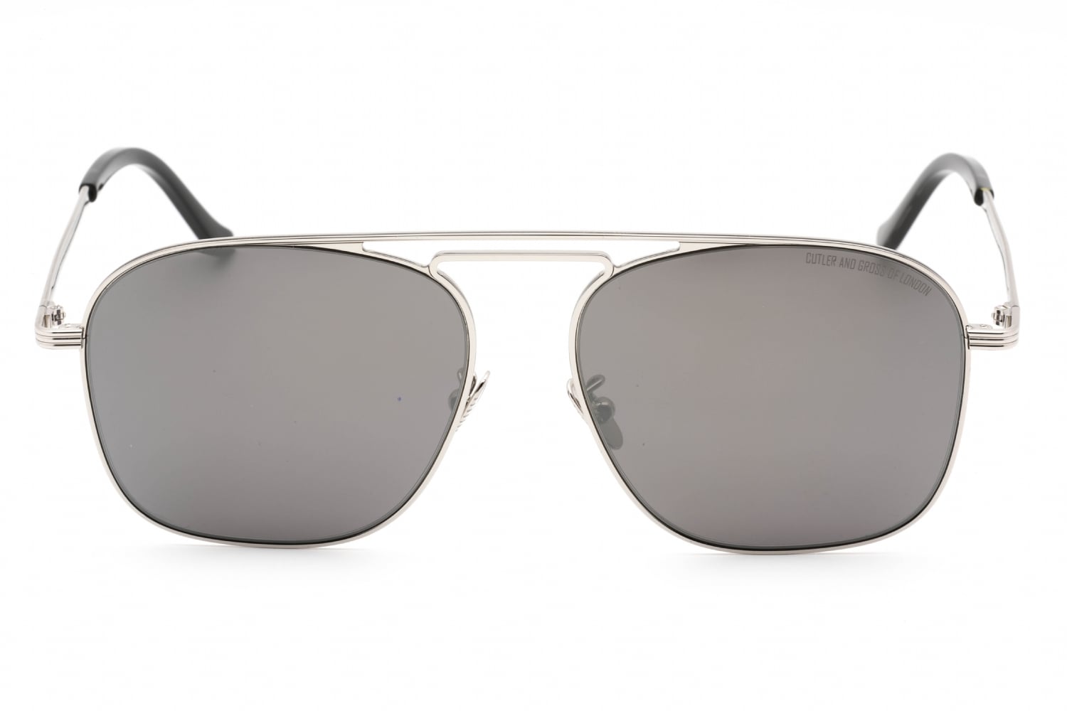 Cutler and Gross CG1310S - Silver/black/metallic, Metal, Rectangle frame